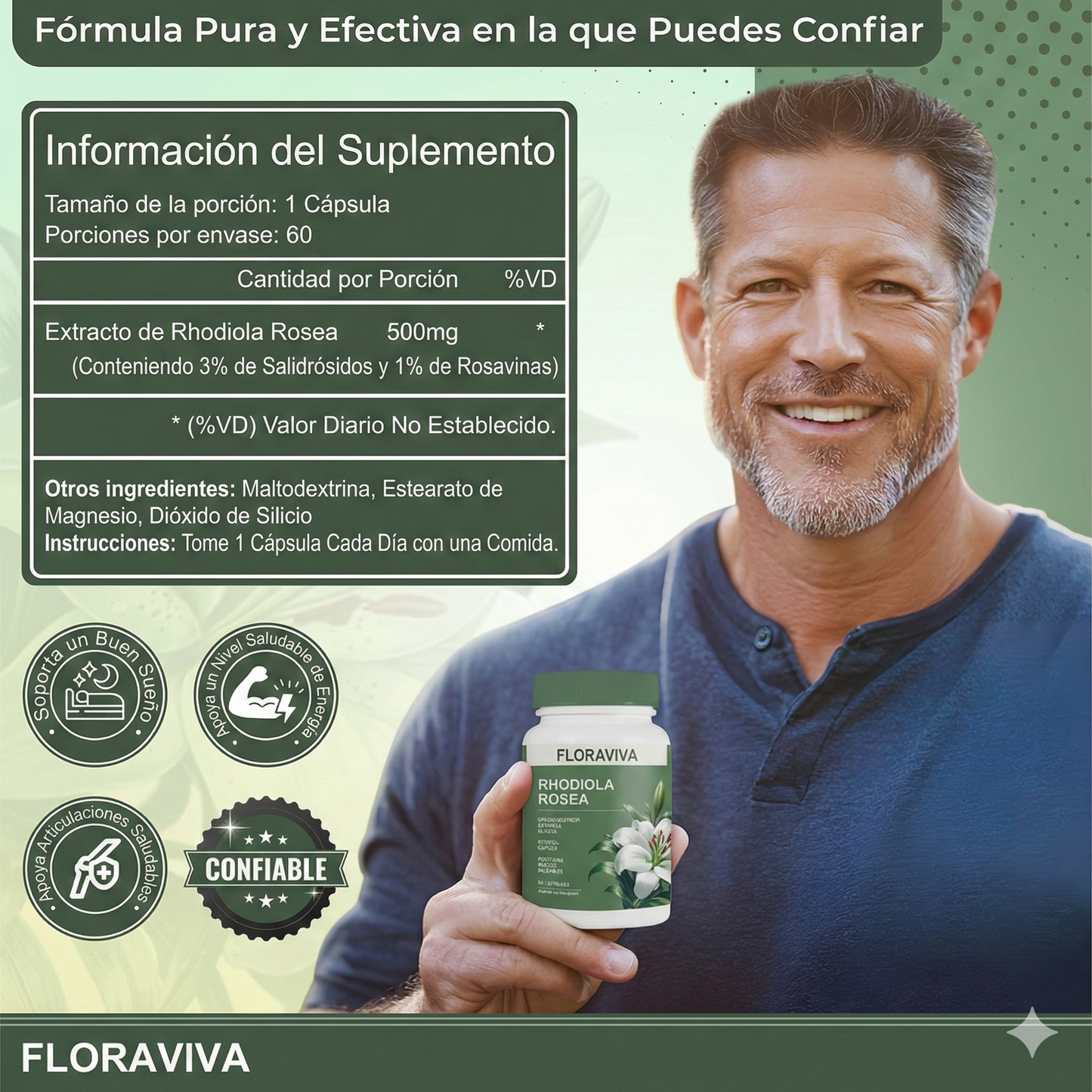 Extracto avanzado de Rhodiola Rosea™