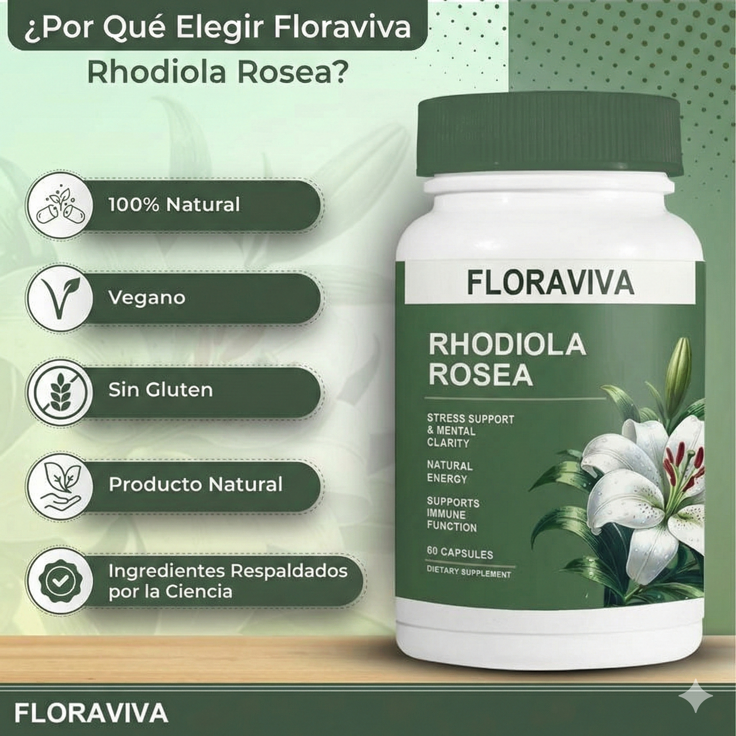 Extracto avanzado de Rhodiola Rosea™