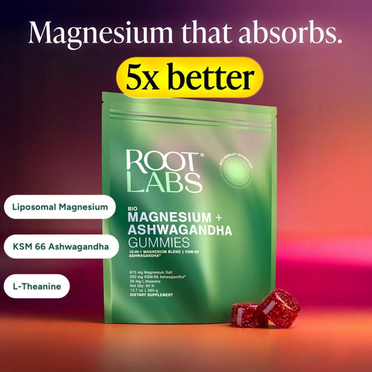 Liposomal Magnesium + Ashwagandha Gummies with Beadlet Technology